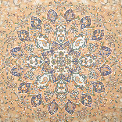 رومیزی ترمه رضایی طرح گلدیس مدل مربع