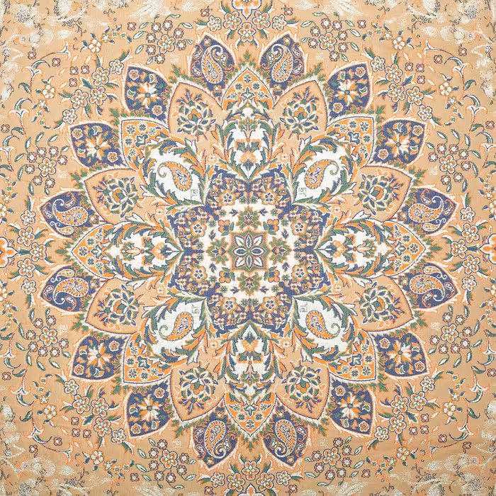 رومیزی ترمه رضایی طرح گلدیس مدل مربع