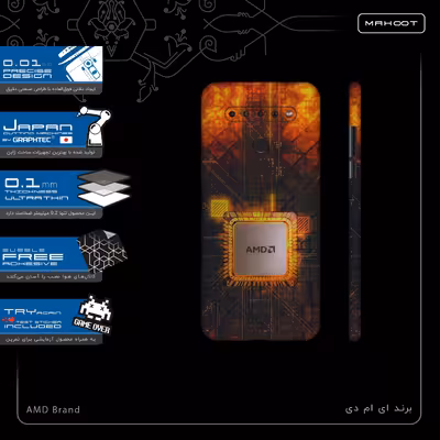برچسب پوششی ماهوت مدل AMD Brand-FullSkin مناسب برای گوشی موبایل ال جی K41s