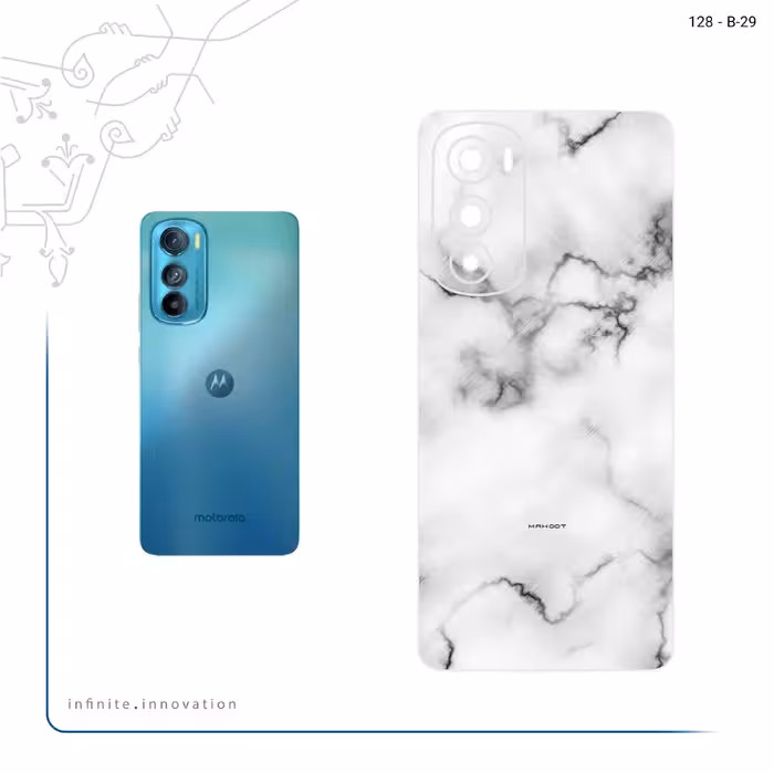 برچسب پوششی ماهوت مدل Blanco_Smoke_Marble مناسب برای گوشی موبایل موتورولا Edge 30