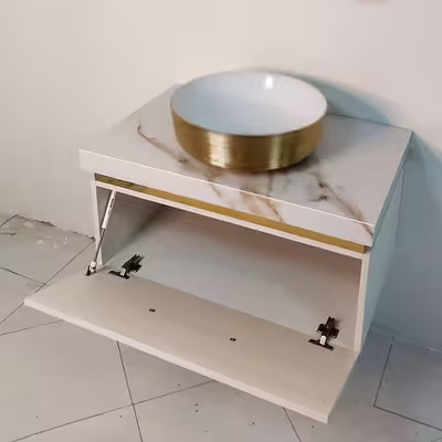 ست کابینت و روشویی مدل النا کد 01 به همراه آینه