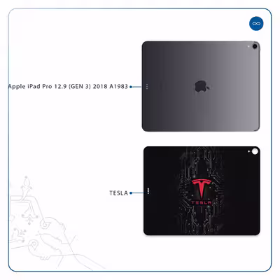 برچسب پوششی ماهوت مدل TESLA مناسب برای تبلت اپل iPad Pro 12.9 (GEN 3) 2018 A1983