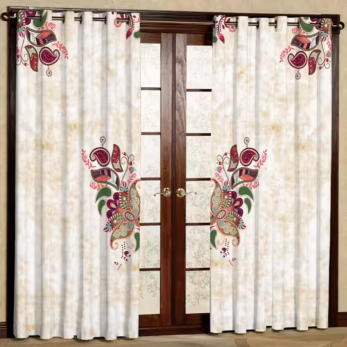 پرده مدل هازان پانچی کد 1 سایز 280x140 سانتی متر