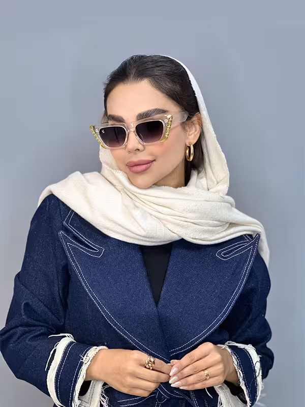 عینک آفتابی اورجینال LV پرادا زنانه ترند طوسی یخی یووی 400