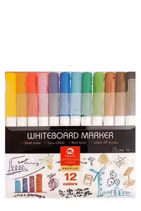 ماژیک وایت برد 12 عددی نوک گرد رنگی 232