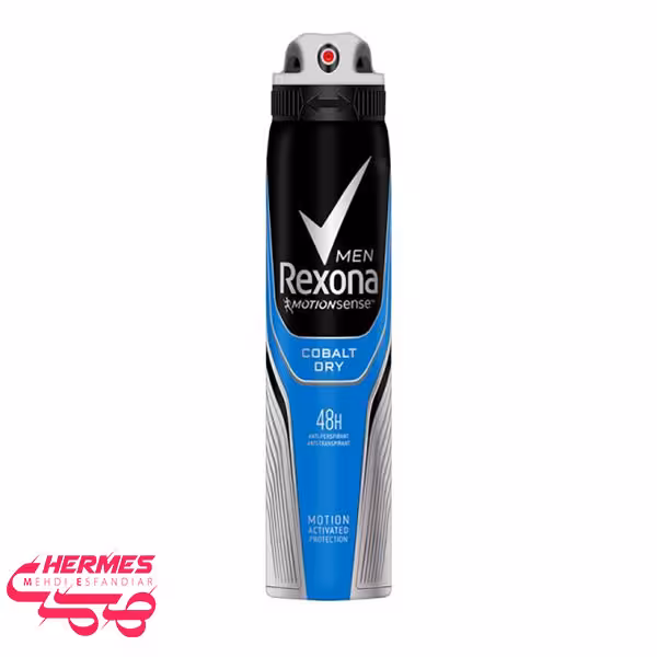 اسپری مردانه رکسونا دئودورانت مدل Cobalt Dry