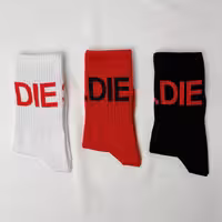 جوراب نوشته دار ساقدار Diesel قرمز