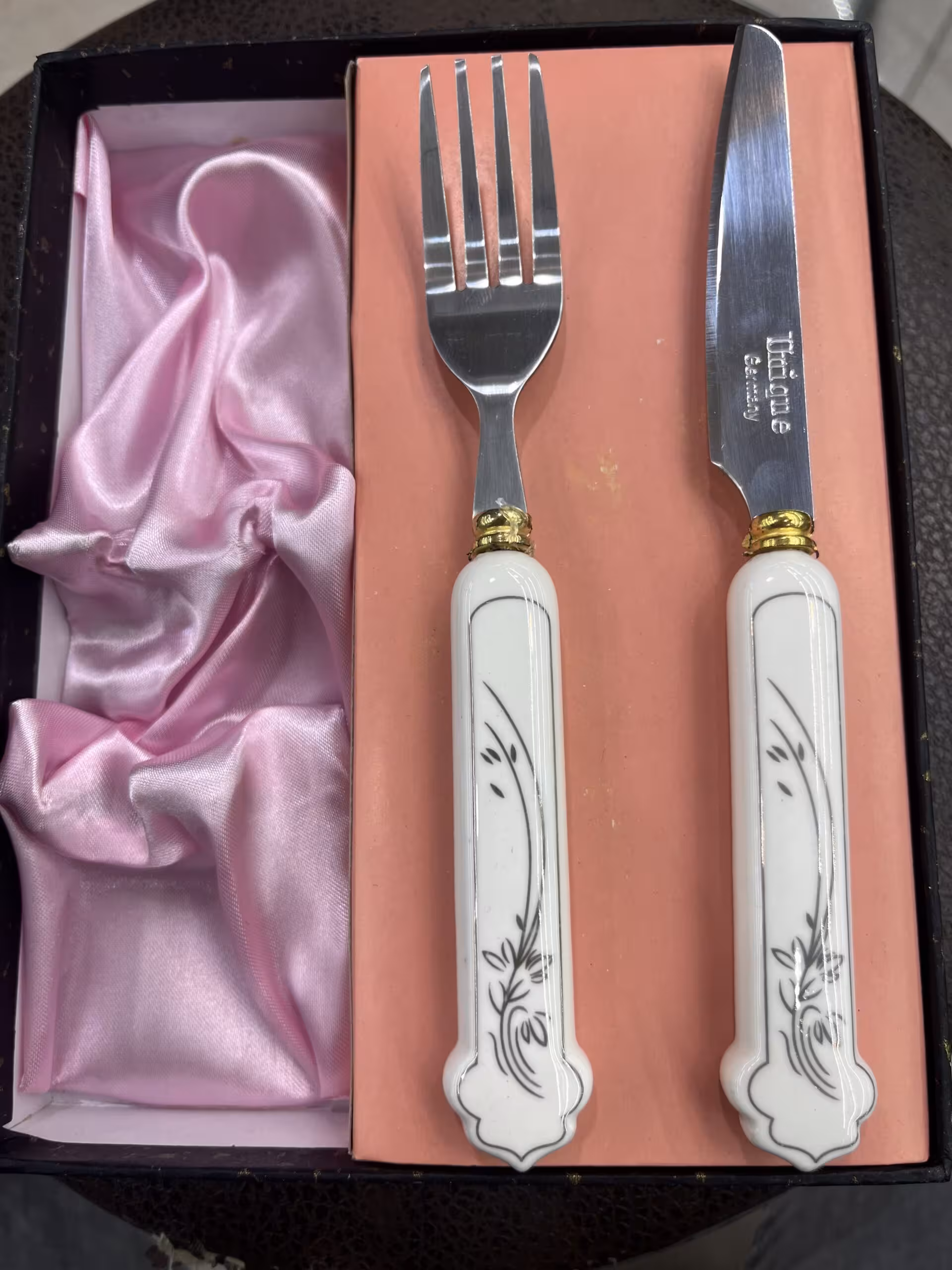 کارد و چنگال میوه خوری 12 پارچه یونیک طرح جدید کد 6