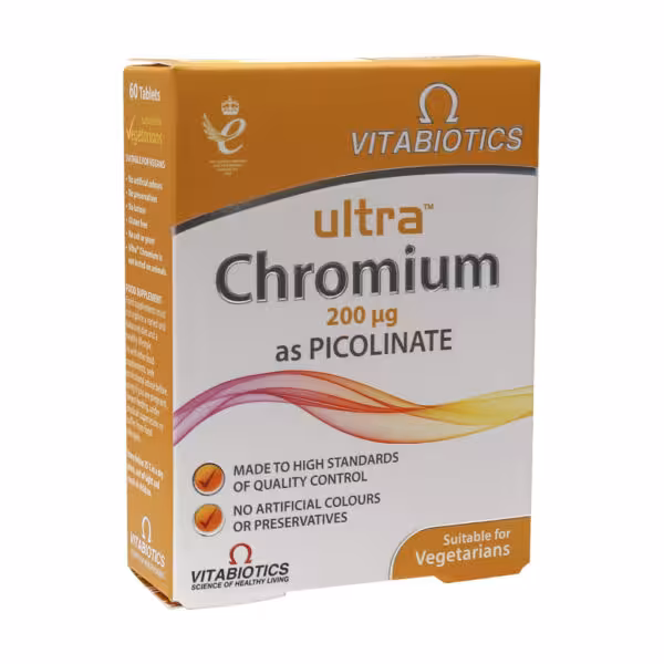 قرص اولترا کروم 200 میکروگرم ویتابیوتیکس Vitabiotics Ultra Chromium