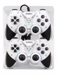 دسته بازی دوبل سیمی شوک‌دار Macher مدل MR-62 سفید