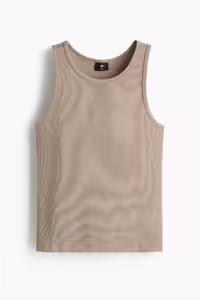 تی شرت مردانه تناسب باریک و بدون آستین بالایی ریبانا H&M