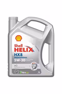 ست خودرو HELIX HX8 PRO AG SAE 5W 30 5LT. 550054289 شل اورحینال Shell