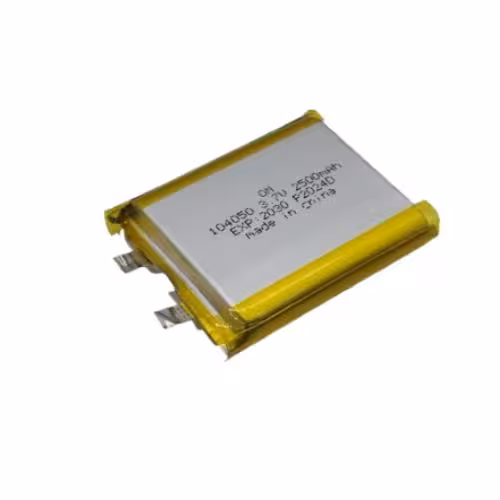 باتری پلیمر 2500 میلی آمپر سایز 104050