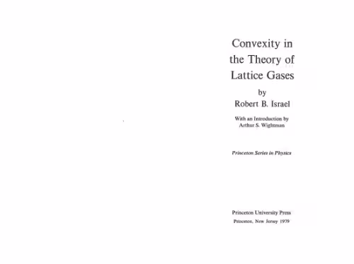 خرید و دانلود نسخه کامل کتاب Convexity in the Theory of Lattice Gases