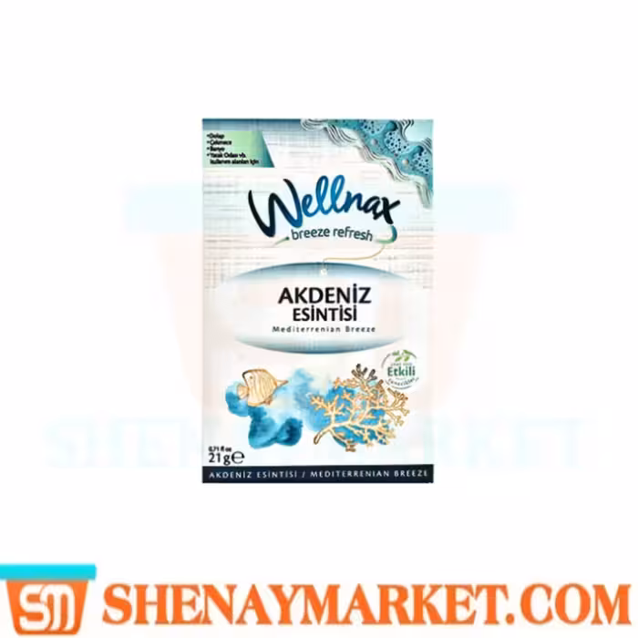 خوشبو کننده پودری کمد لباس و رخت خواب ولناکس اسانس نسیم مدیترانه AKDENIZ ESINTISI