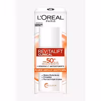 ضد آفتاب فلوئیدی لورال L’Oréal مدل رویتالیفت کلینیکال Revitalift Clinical حاوی ویتامین سی حجم 50 میل اصل | مناسب انواع پوست