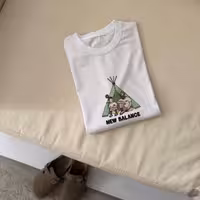 تیشرت طرح کمپینگ نیوبالنس (New Balance)