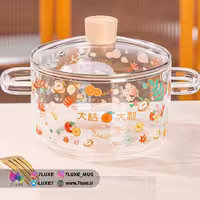قابلمه پیرکس طرح دار 1800 میل