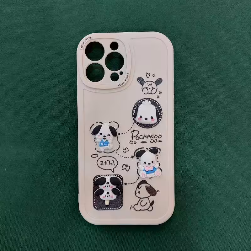 قاب فانتزی سگ سیاه و سفید آیفون 13pro max