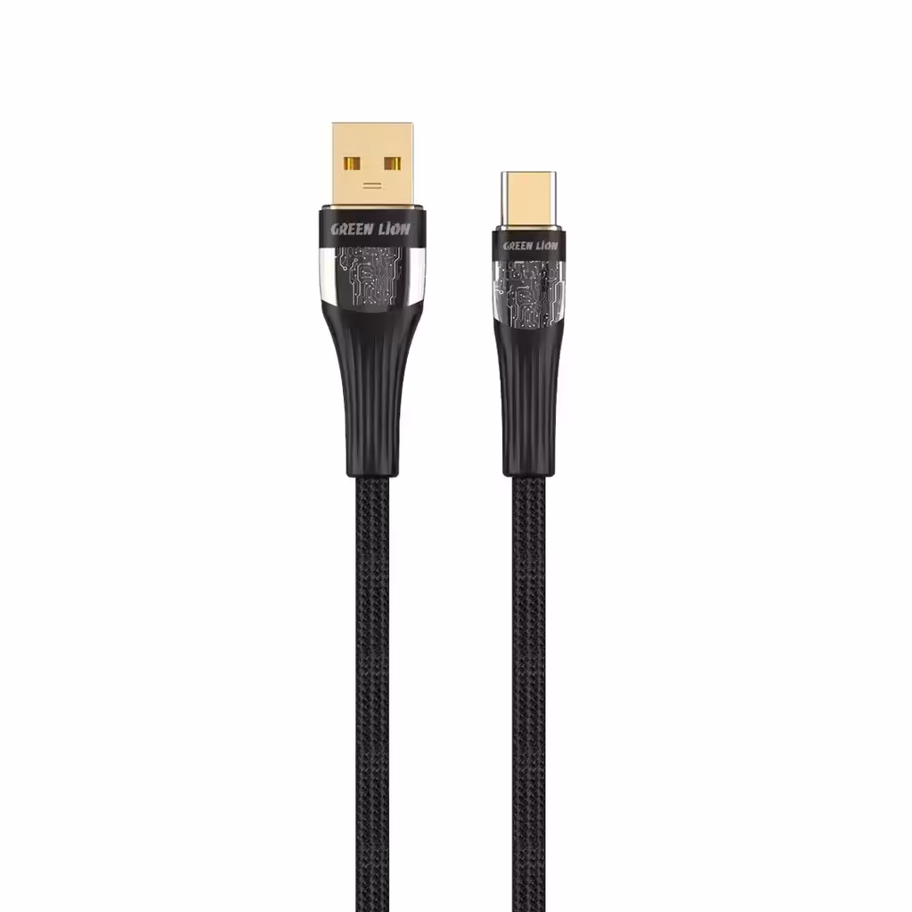 کابل 60 وات تایپA به تایپC ترنسپورت گرین لاین Green Lion USB-A to USB-C