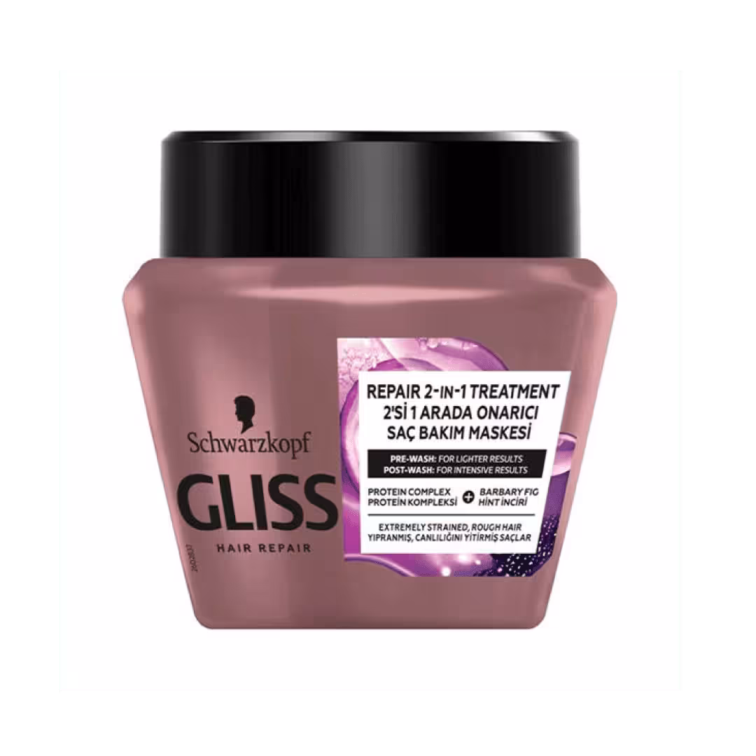 ماسک مو داخل حمام گلیس مدل ترمیم کننده و بازسازی کننده GLISS SERUM DEEP REPAIR