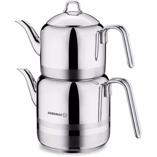 کتری و قوری استیل کرکماز مدل 112 / KOREKMAZ A112