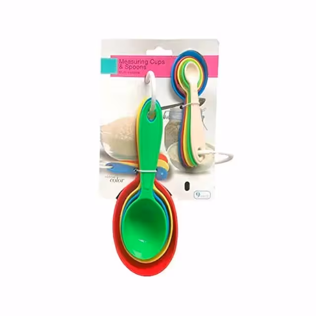 پیمانه پلاستیکی 9 عددی کشیده