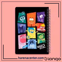 دفتر مدرسه طرح اینساید اوت برند لانگو