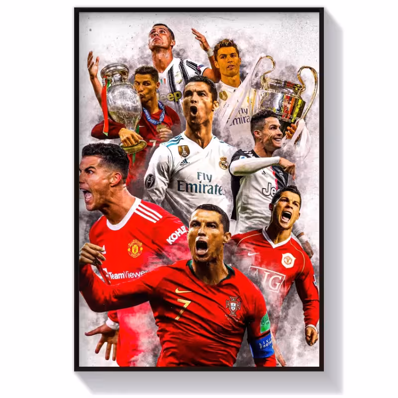 تابلو فوتبالی کریستیانو رونالدو در تیم‌های مختلف