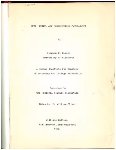 خرید و دانلود نسخه کامل کتاب Sets, Logic, and Mathematical Foundations