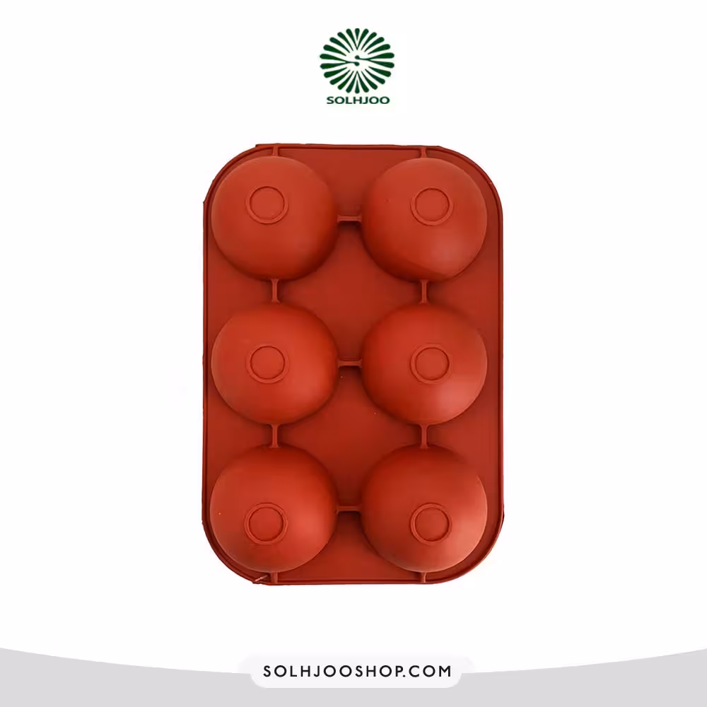 قالب سیلیکونی نیمکره 6 خانه قطر 8 سانت