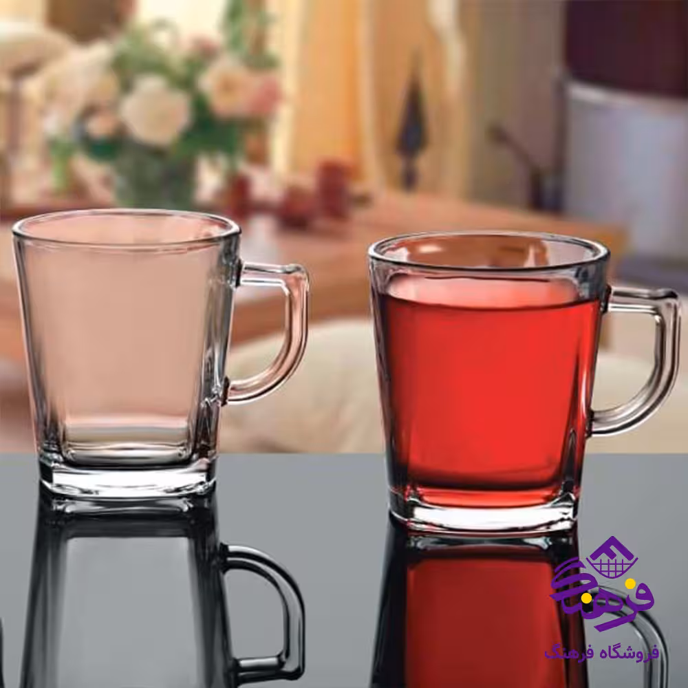 لیوان مارشال دسته دار کادو بلور  کاوه