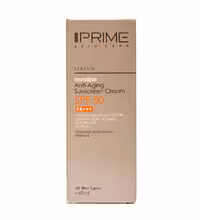 کرم ضد آفتاب جوان کننده بی رنگ SPF50 پرایم MATEX INVISIBLE ANTI-AGING SUNSCREEN CREAM PRIME