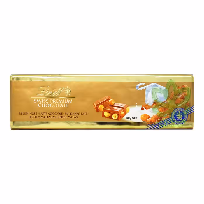 شکلات شیری با فندق 300 گرم پریمیوم لینت - lindt