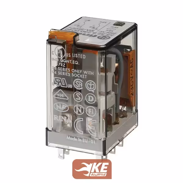 رله 24vAC دو کنتاکت 10 آمپر فیندر مدل 55.32.8.024.0054