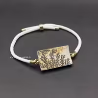 دستبند سنگ شجر پیرولوزیت (کدA418)