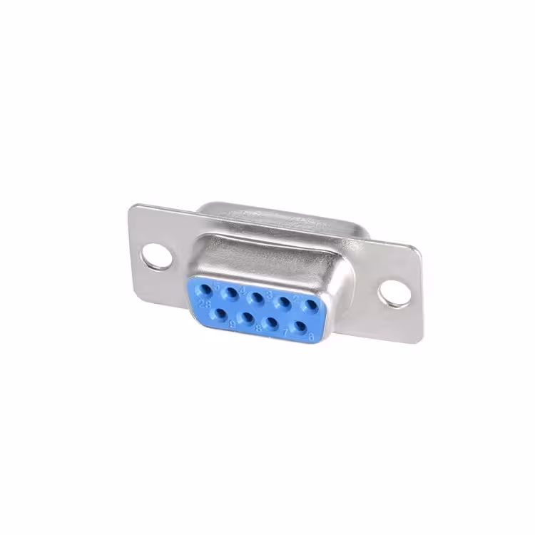 سوکت کامپیوتر 9 پین مادگی صاف DB9کانکتور DB9 سوزنی 9pin
