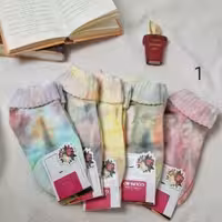 جوراب حوله ای لب برگردان آبرنگی