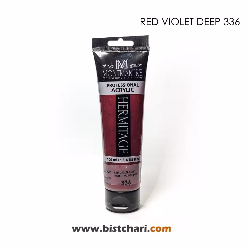 رنگ اکریلیک 100ml کد 336 (Red Violet Deep) برند مونمارت Montmartre
