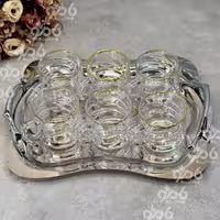 فنجان میلک خطی B108-1 لب طلایی