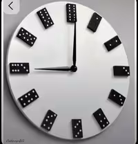 ساعت دیواری فانتزی چوبی رزینی طرح تاس بازی قطر60