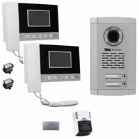 مجموعه دربازکن تصویری تابا مدل 543/1860 دو طبقه به همراه محافظ ولتاژ مانیتور