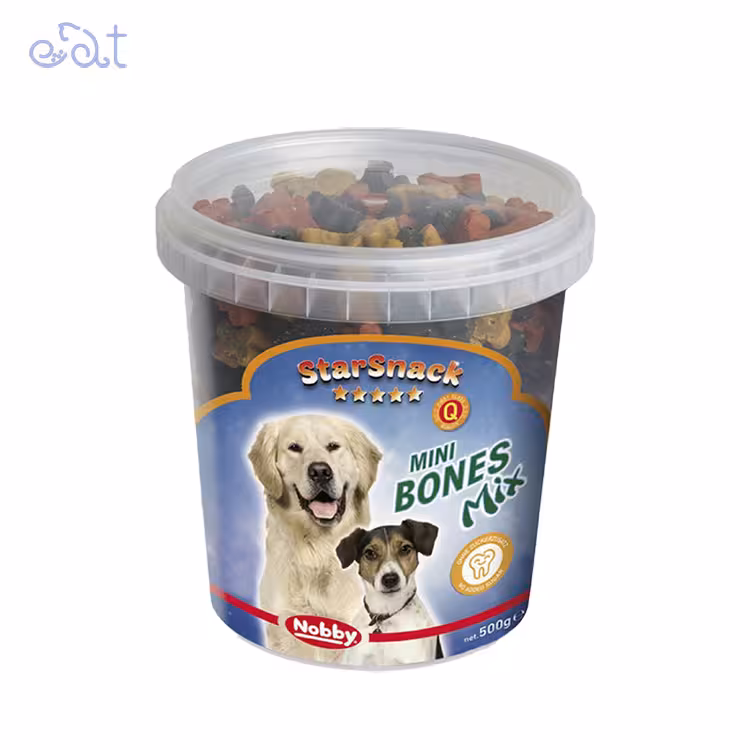 تشویقی سطلی سگ نوبی مدل Nobby Bones Mix وزن 500 گرم