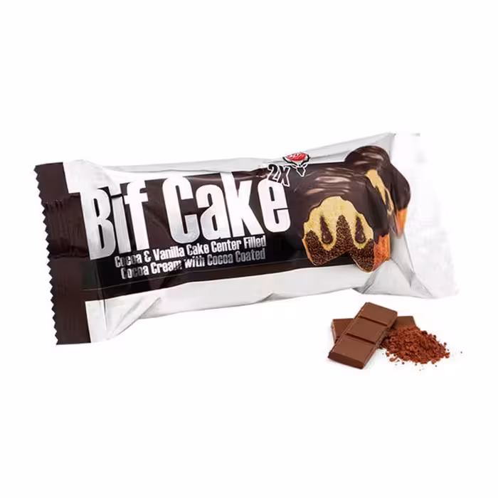 بیف کیک دو قلو روکش دار کاکائویی آدرین 60 گرمی