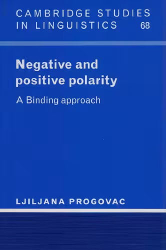 خرید و دانلود نسخه کامل کتاب Negative and Positive Polarity: A Binding Approach