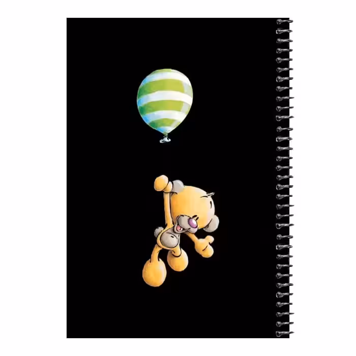 دفتر مشق 80 برگ اس جی مدل خرس و بادکنک راه راه