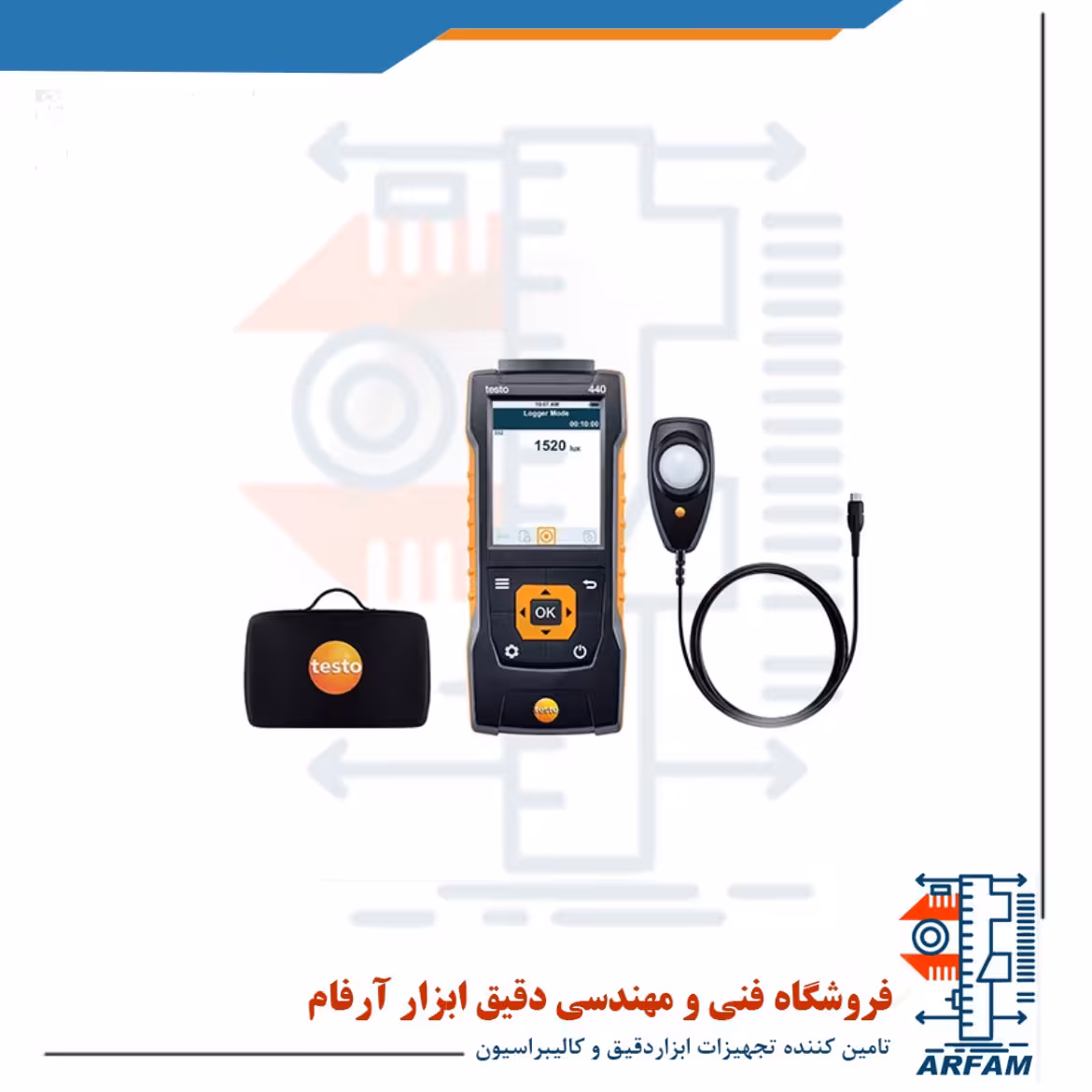 هات وایر تلسکوپی با طول کابل 18 متری تستو مدل TESTO 440 Kit
