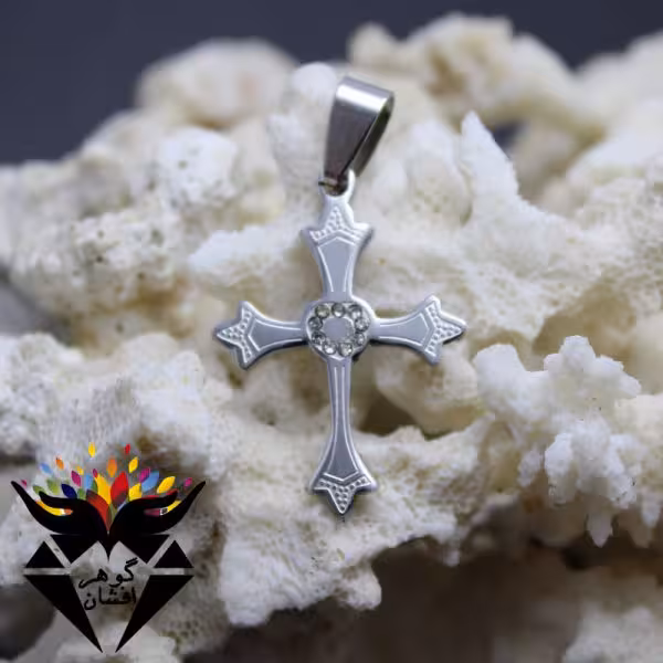 گردنبند صلیب ظریف زنانه کد G_1012B