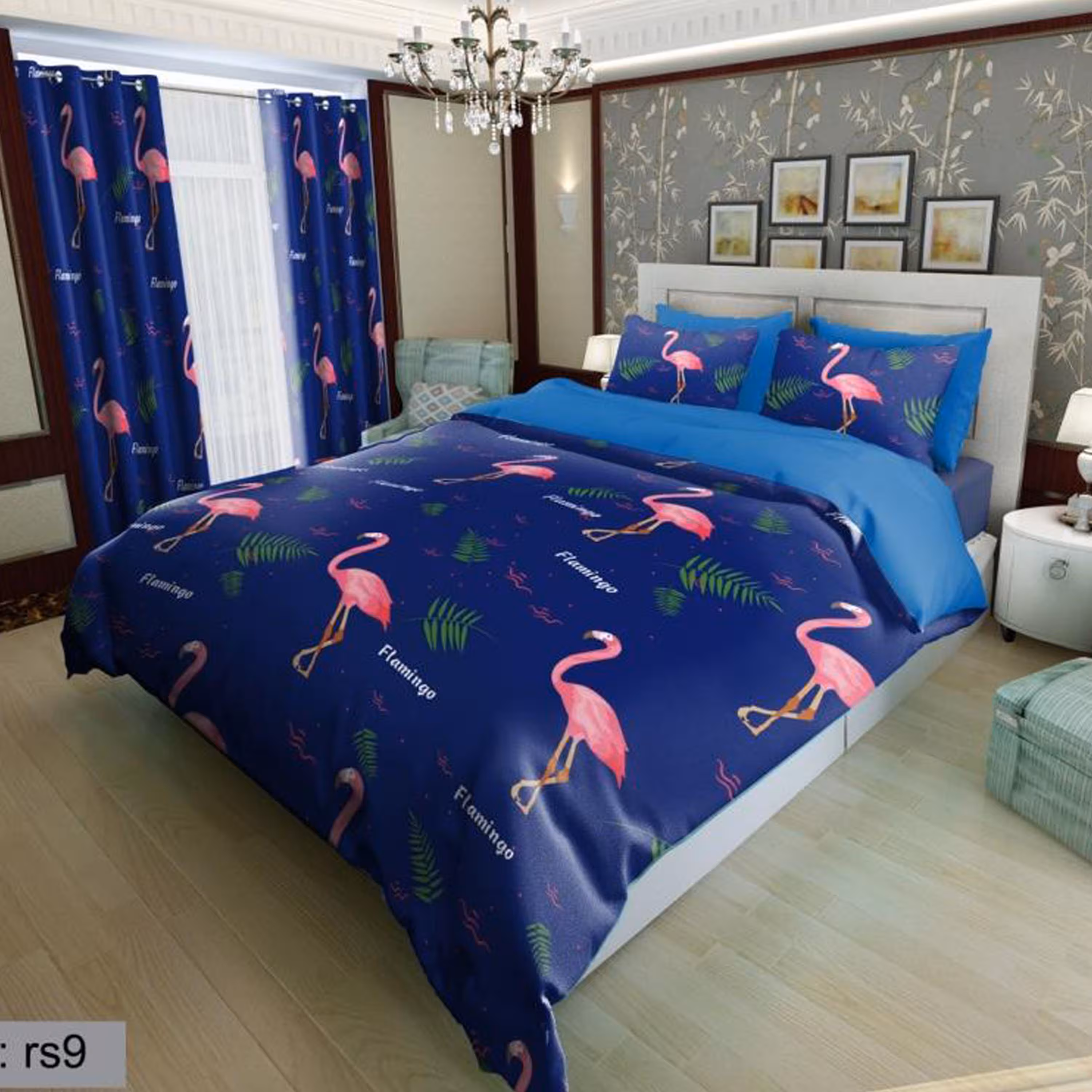سرویس روتختی 1 نفره تنسل چاپی برندترک لند (Turk Land) کد rs 9