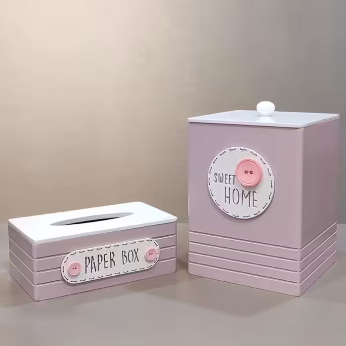 سطل و جا دستمال کاغذی استوریج در سه رنگ 